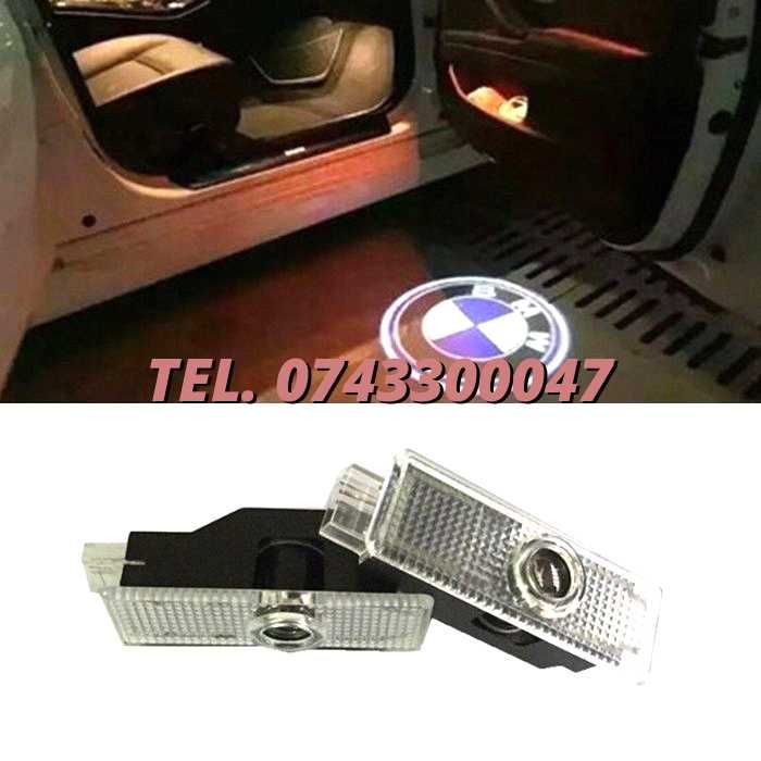 Set 2buc Proiector Lampa Lumini Usi Holograma Bmw Logo Clasic Led
