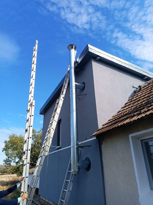 Vand cos de fum (horn) dublu izolate