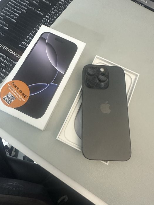 iPhone 16 Pro 256GB, impecabil, full box, garanție Orange 1.5 ani