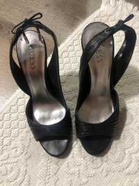 Sandale Guess, negre, toc 10cm, impecabile, mărimea 39