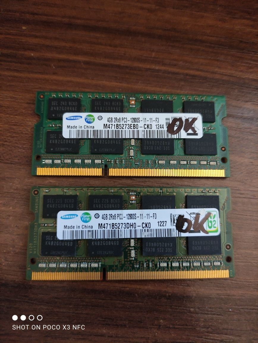 Kit memorii Ram 8gb ddr3 12800s 1600mhz (4+4) - Samsung