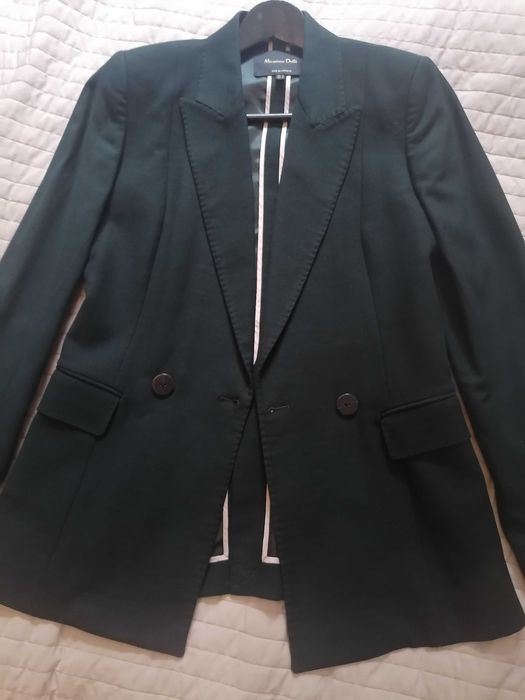 Sacou dama verde inchis Massimo Dutti mărime 36