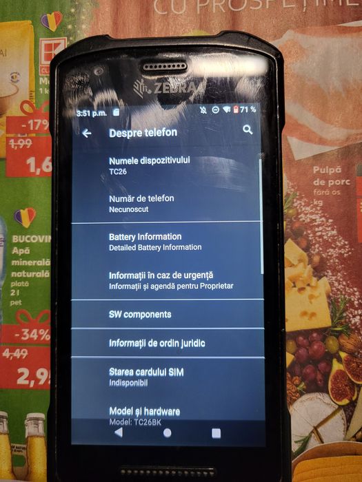 Zebra tc26 scanner stare buna