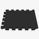 Set de covorașe de protecție pentru podea 30x30 cm, negru