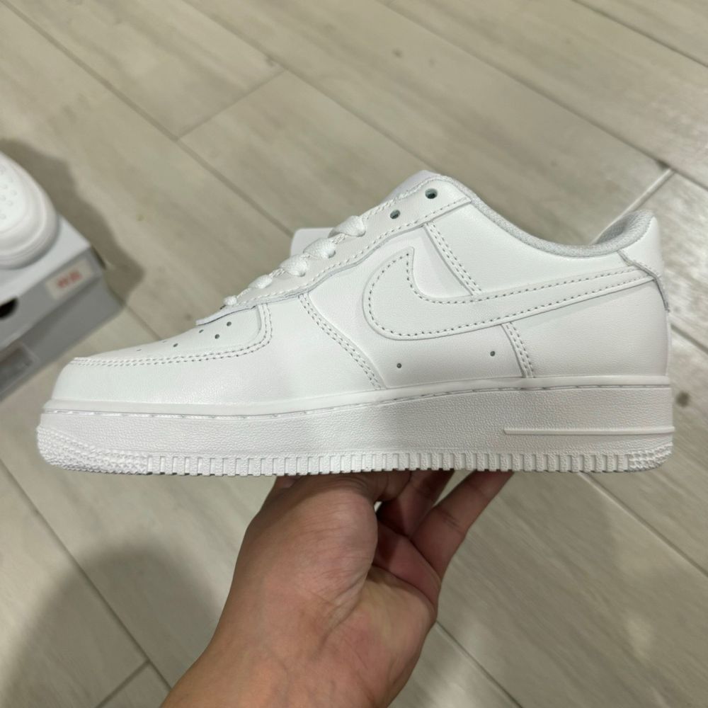 Adidasi Nike AirForce 1 Low Full White Unisex Noi PREMIUM