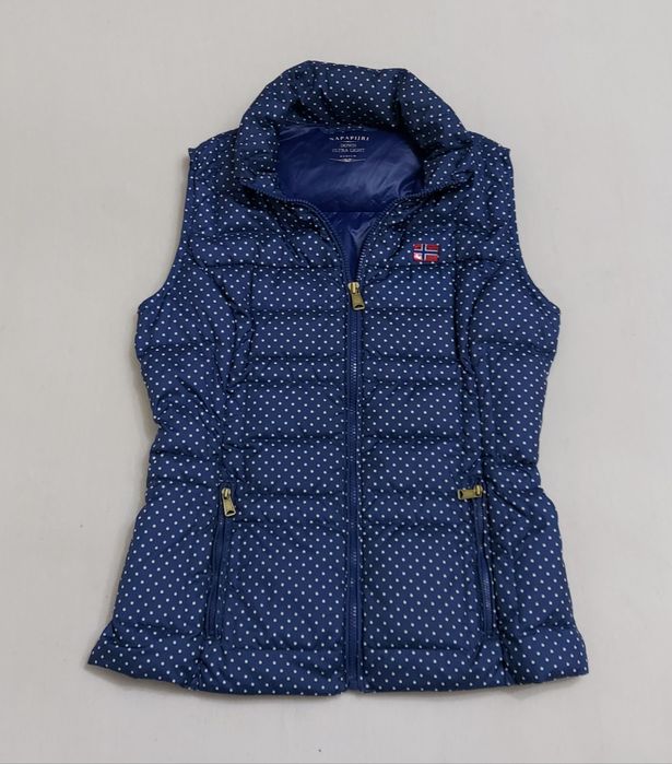 Vestă Napapijri Geographic Ultralight puf de rață, mărime M, albastră