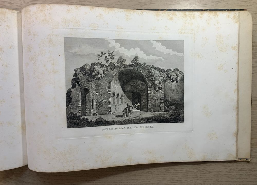 Planul Romei antice, gravura originala anul 1848