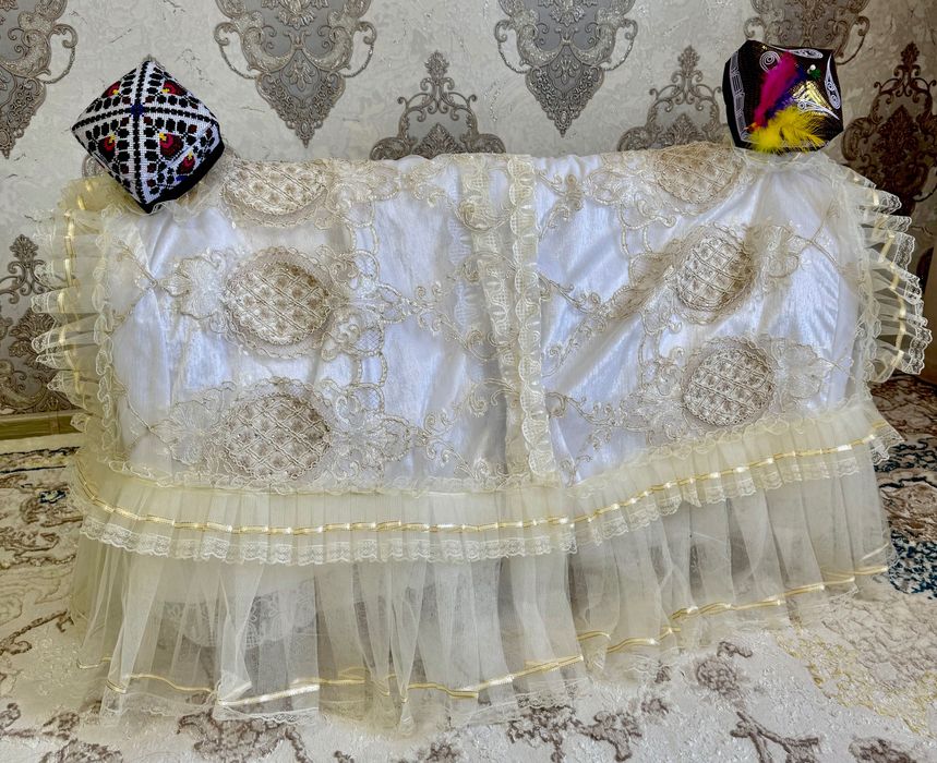 Beshik korpa nabor bilan (beshik toy uchun bolalarga beshik)