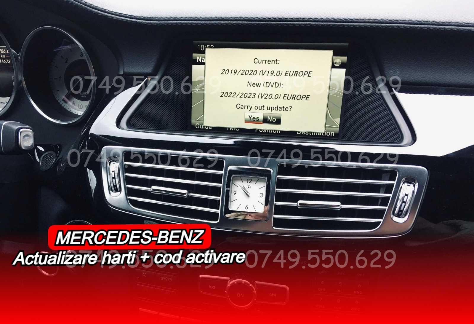 Hărți navigație Mercedes COMAND ONLINE NTG4.5 Europa + Romania