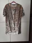 Rochie Bershka  argintie/aurie.