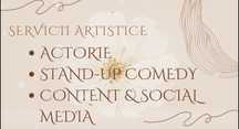 Servicii artistice – Actorie, Stand-up, Content & Creativitate