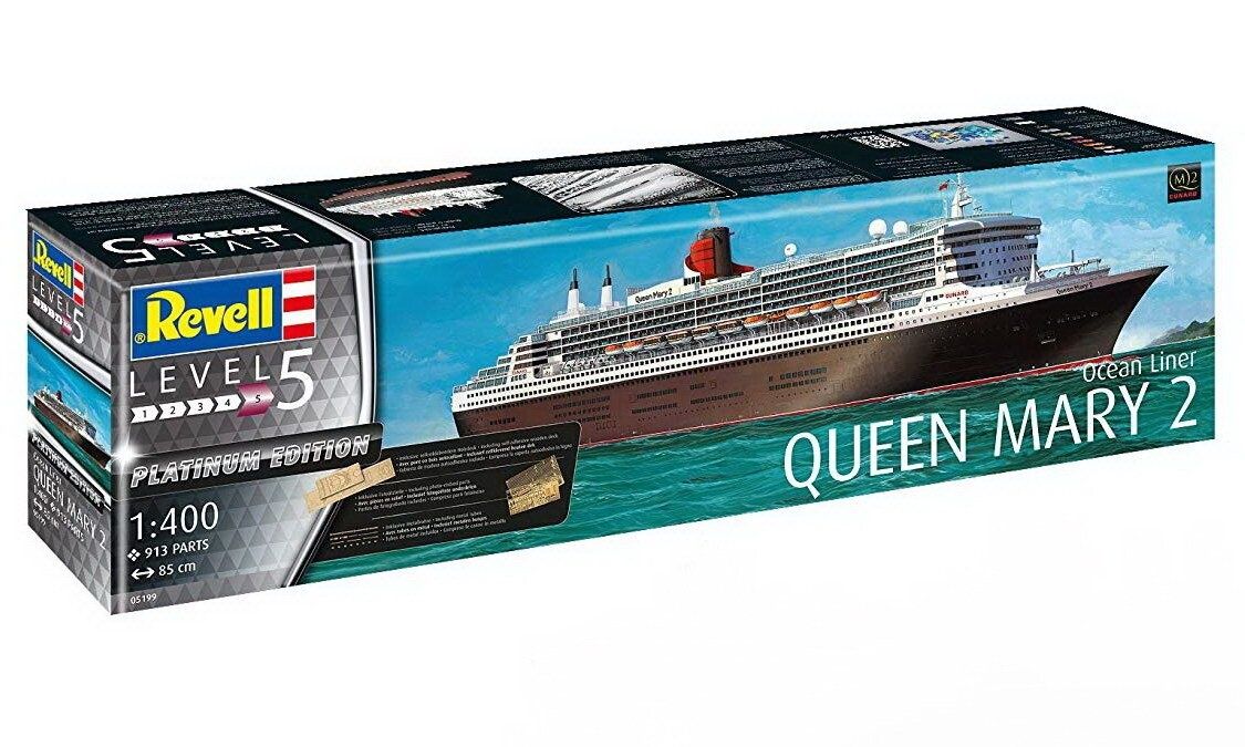 Сборная модель парохода Queen Mary 2, 1:400