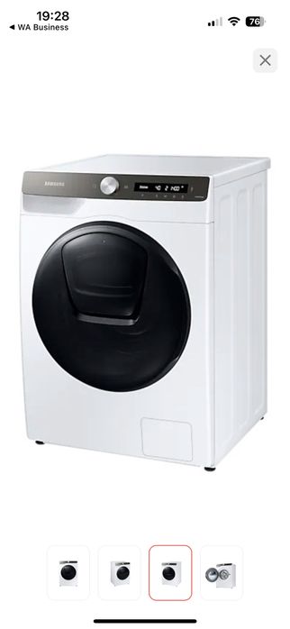 НОВАЯ Стиральная машина Samsung WD80T554CBT/LD белый