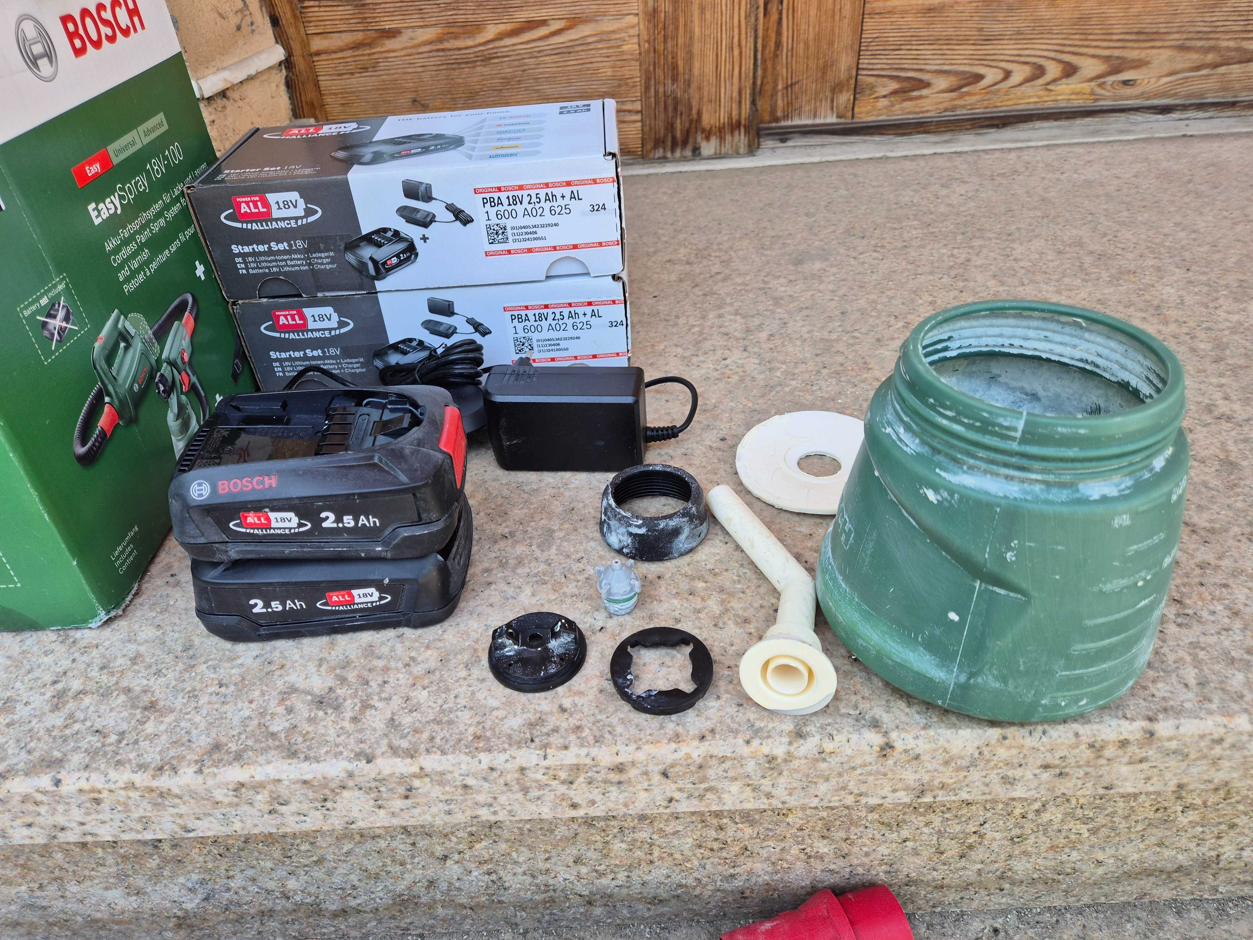 Bosch Easy spray акумулаторен пистолет за боядисване с 2 бр. батерии