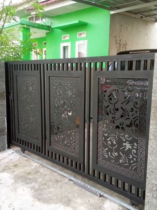 Gard debitat la cnc laser