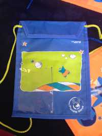 Торбички портмонета за деца Planete Bleue 23 х 17 см. оранжеви, сини