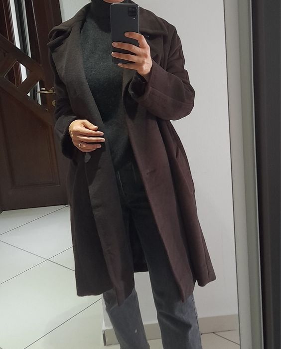 Palton Max Mara autentic lână virgină