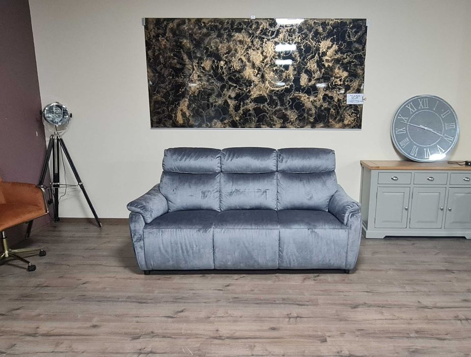 Сив диван тройка от плат плюш