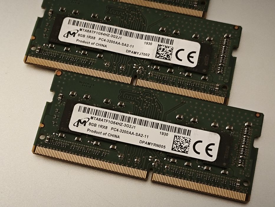 Memorie RAM 24GB DDR4 3200MHz – 130 lei buc / 250 lei set