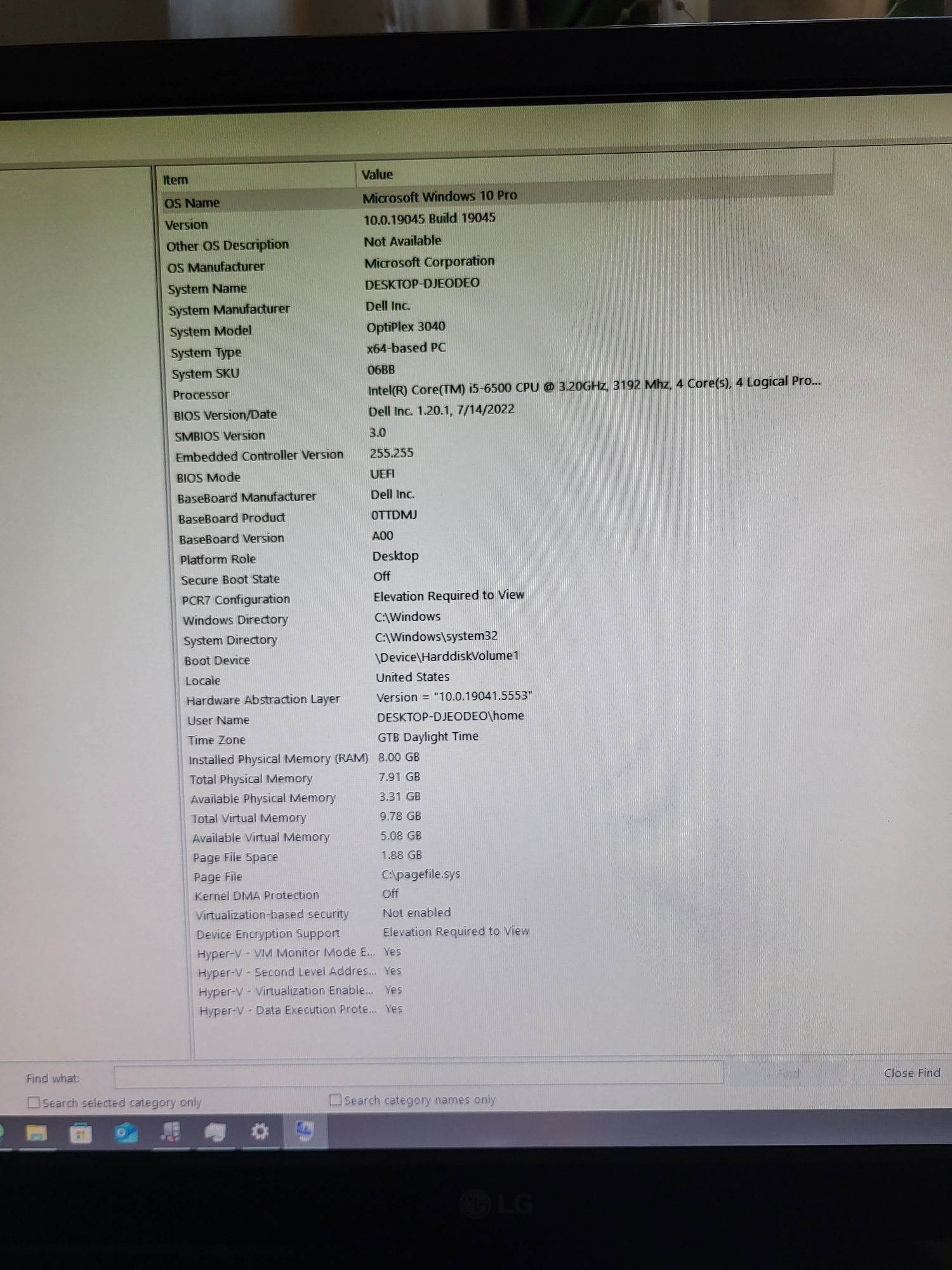 Calculator Dell Optiplex 3040 , i5-6500 , 8 GB ram