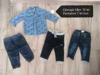 Haine bebe 74 pantaloni, bluze,