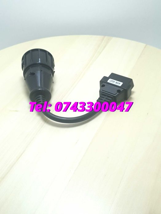 Cablu Adaptor Diagnoza Camion Tir Man Tga 12pin Obd2 Delphi Autocom M