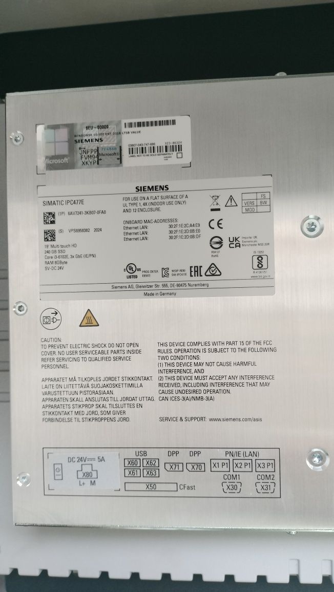 HMI siemens 6av7241-3kb07-0fa0