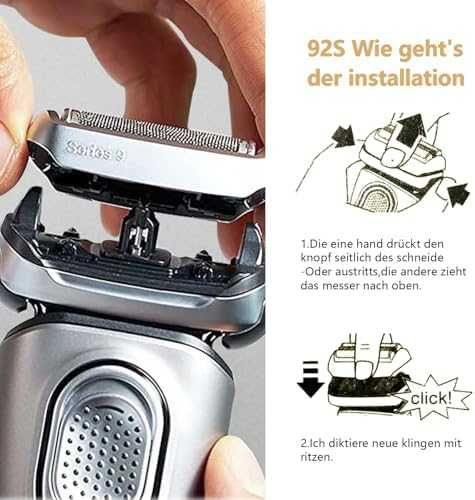 Нова Резервна глава Braun S9 92S Прецизно и гладко бръснене Ножче мъже