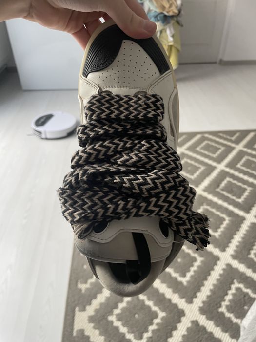 lanvin curb black white