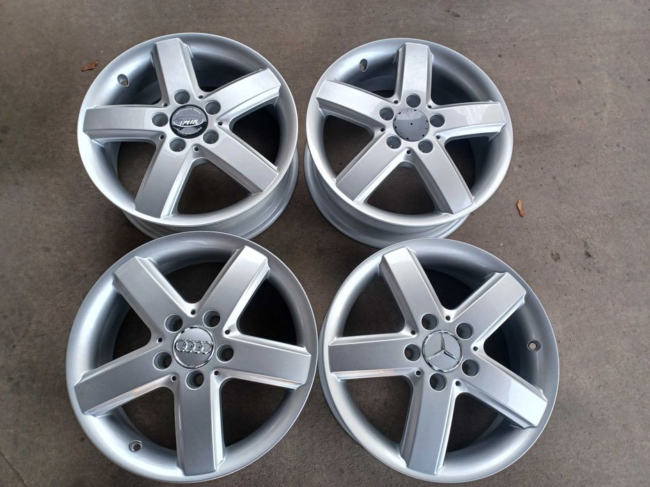 4 бр. чисто нови алуминиеви джанти WPS 16'' 5x100 , центр. отвор 56.1