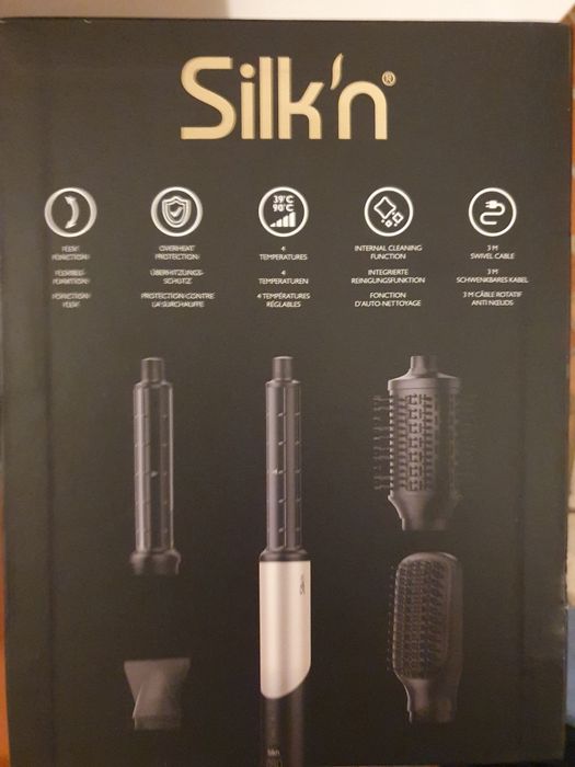 Сешоар и маша SILK'N SilkyAir Flex златен