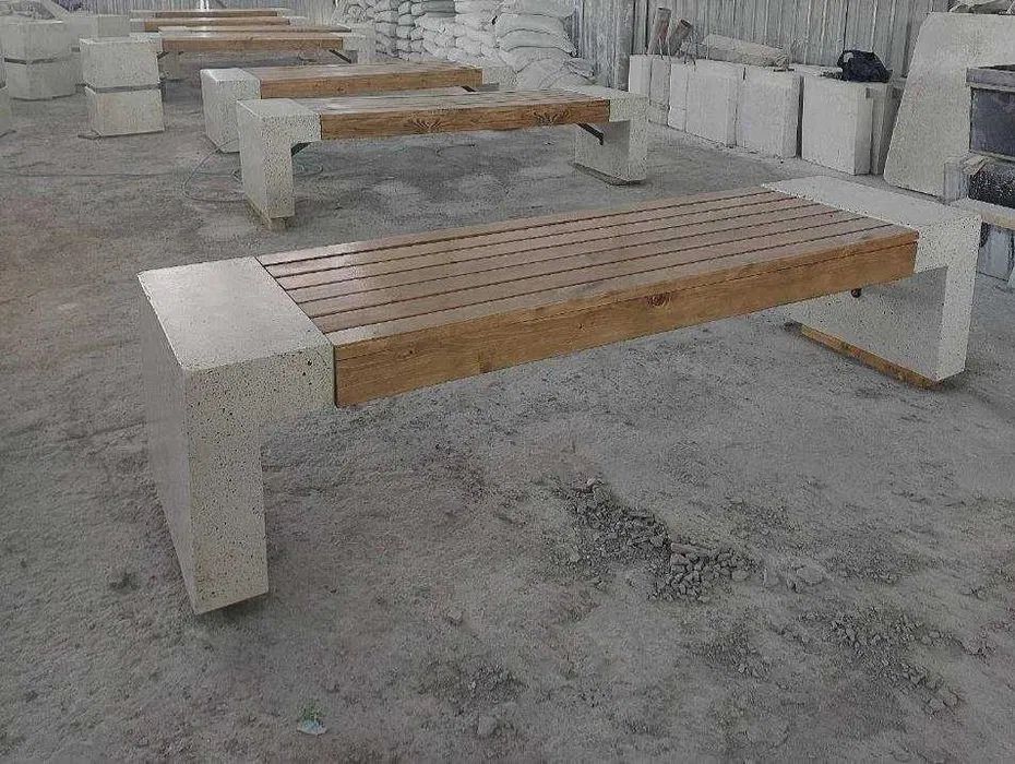 Скамейки все виды из мраморный крошки