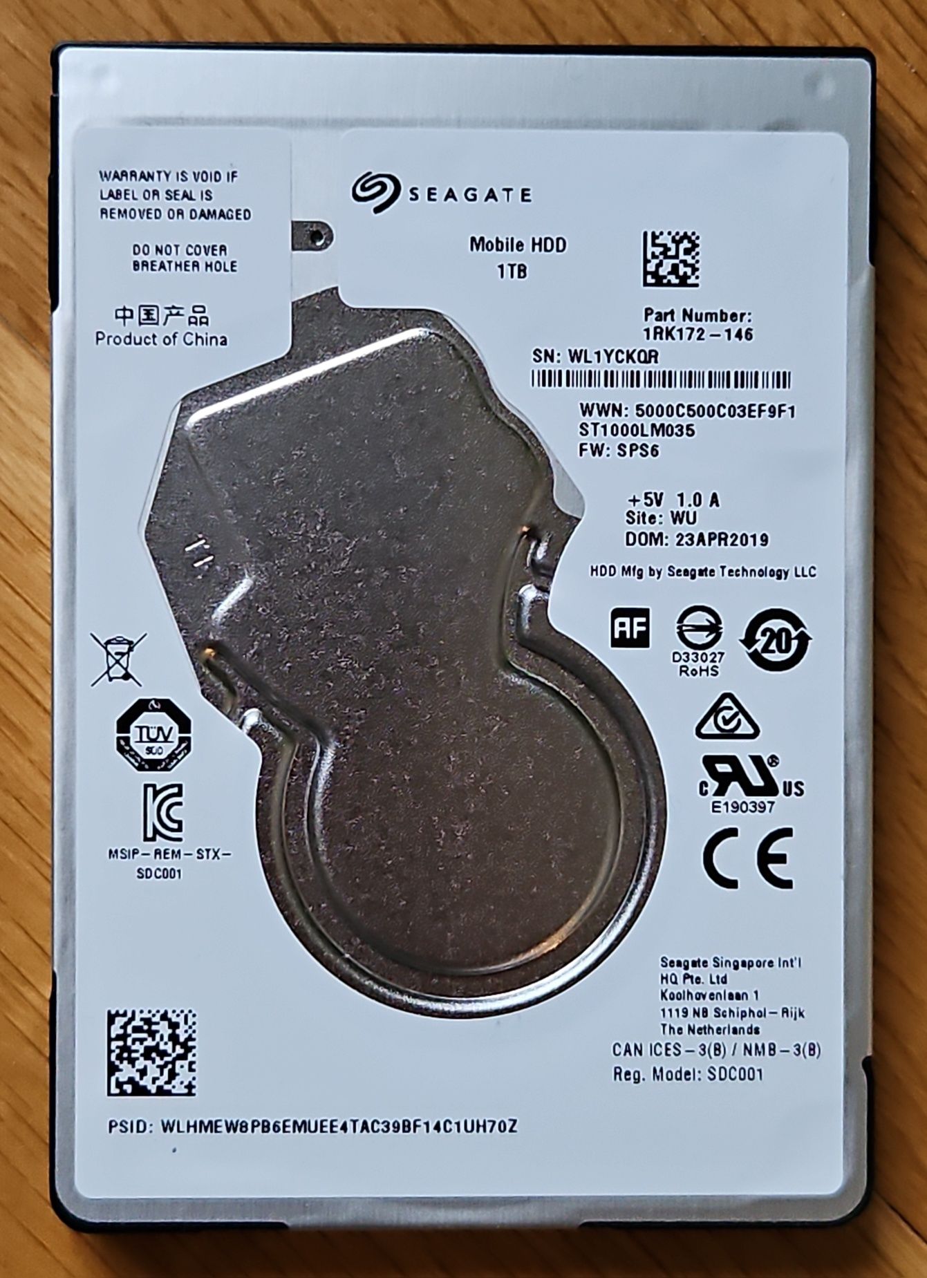 Перфектен хард диск 1TB SEAGATE hdd SATA laptop 1ТБ hard disk