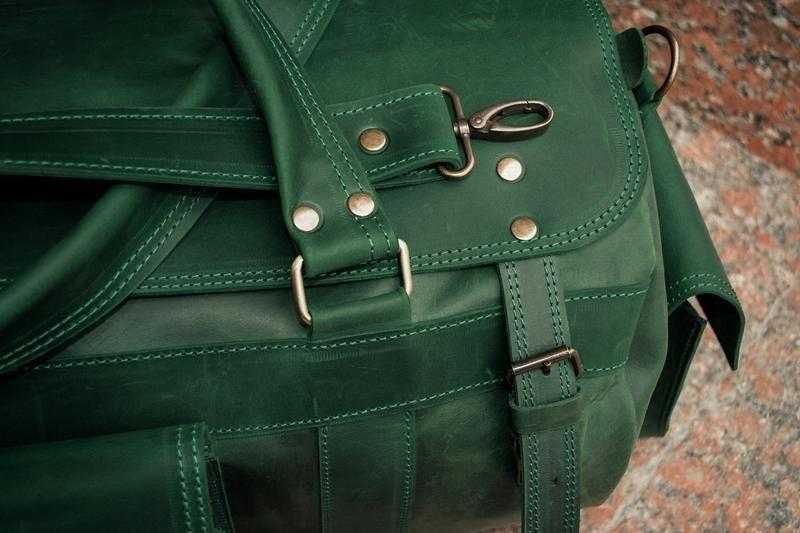 Geanta de voiaj din piele. Piele vintage. Nou. Cadou pentru bărbați