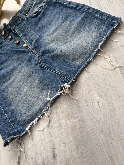 Fusta blug H&M , albastra , M/38