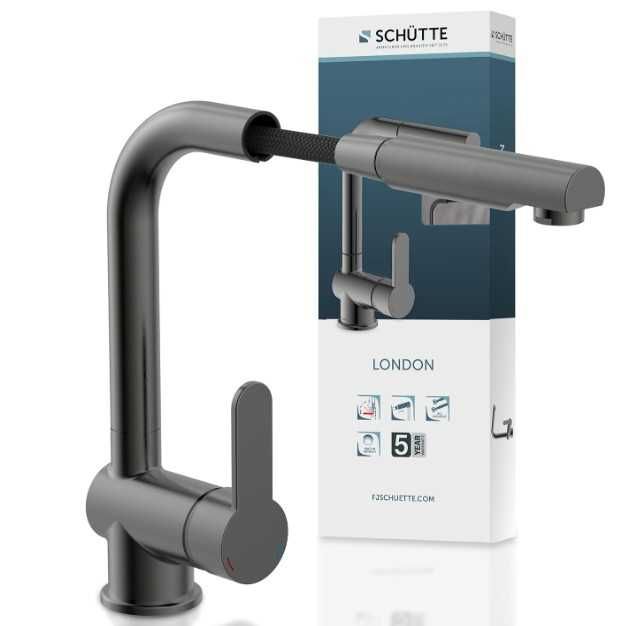 Schütte 79720 Robinet de Bucătărie London, Grafit, Înaltă Presiune