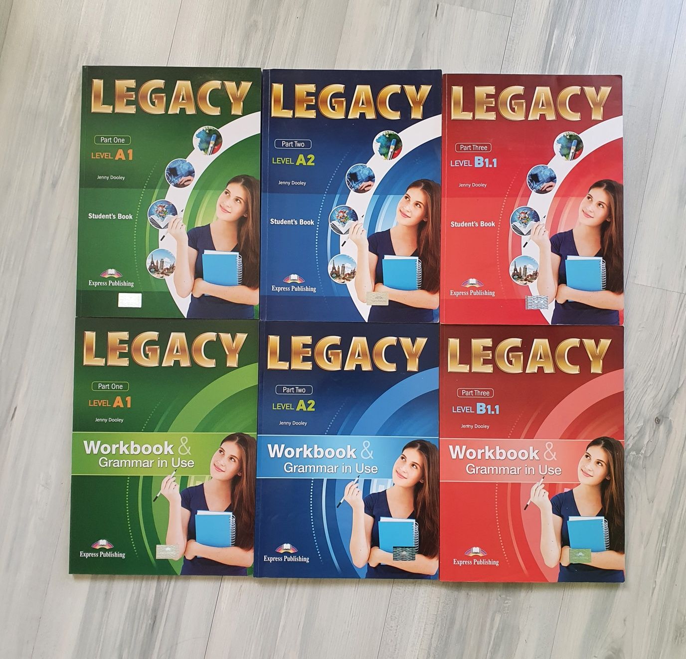 Учебници и учебни тетрадки  Legacy A1, A2, B1.1