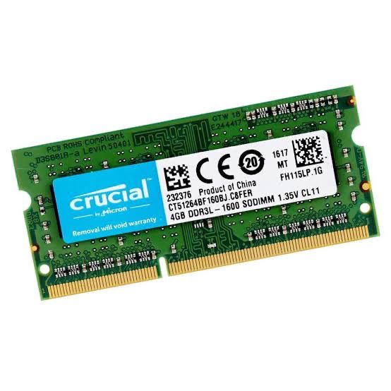 DDR3L 4Gb crucial 1.35v sodimm pcl3