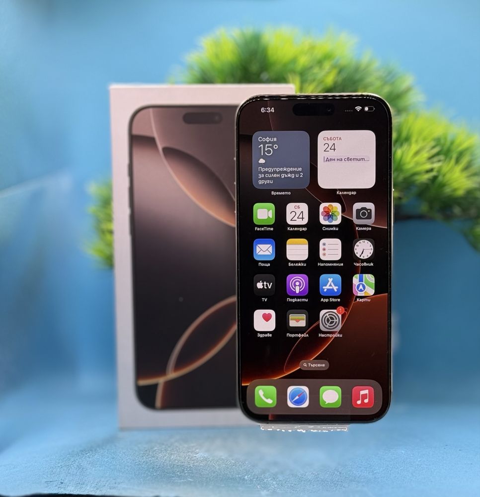 ГАРАНЦИОНЕН!!! Apple iPhone 16 Pro Max, 256GB, 5G, Desert Titanium