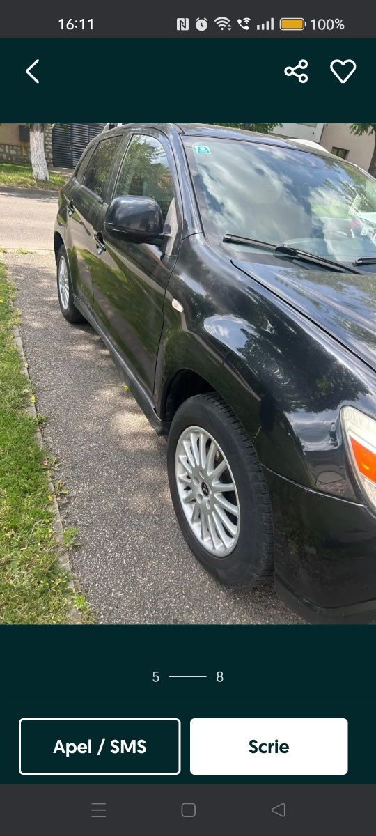 Mitsubishi ASX 1.6 benzina+gpl