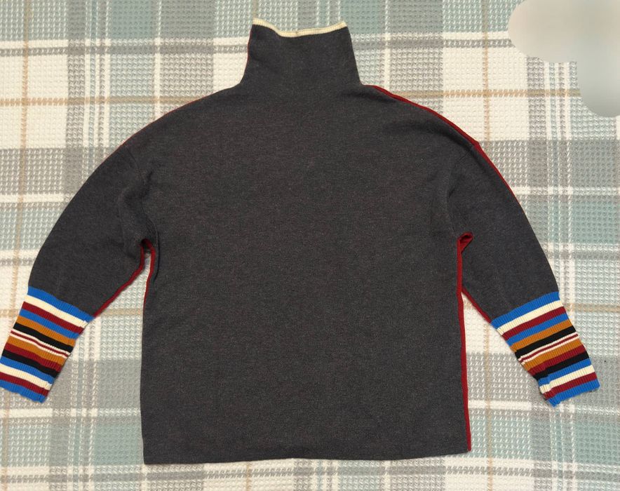 Шерстяной свитер двухсторонний