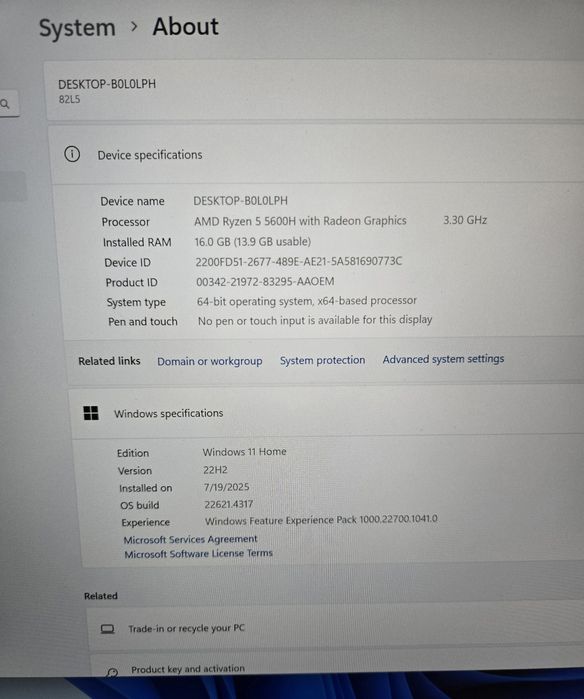 Lenovo Ideapad 5 Pro / Ryzen 5 / 16/512 SSD / DeluxGSM