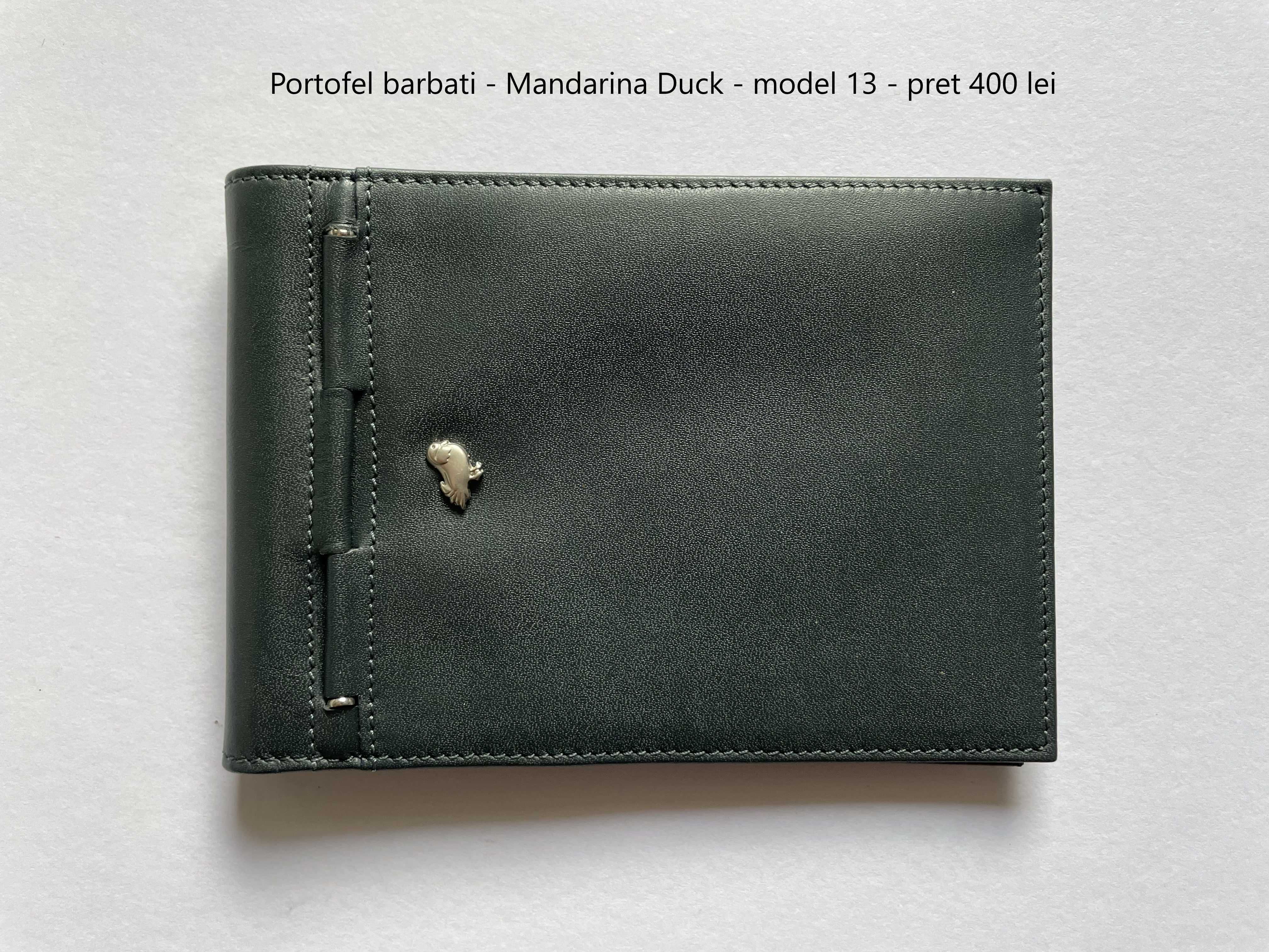 Portofel barbati piele naturala Mandarina Duck - model unicat