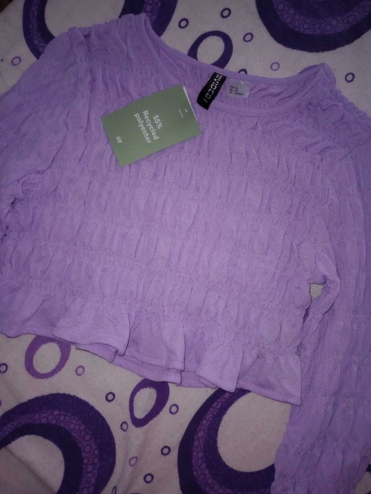Bluza violet, mărimea XS