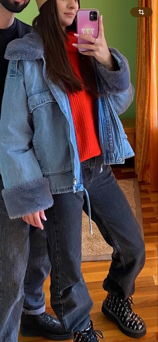 Haina de blana h&m din denim