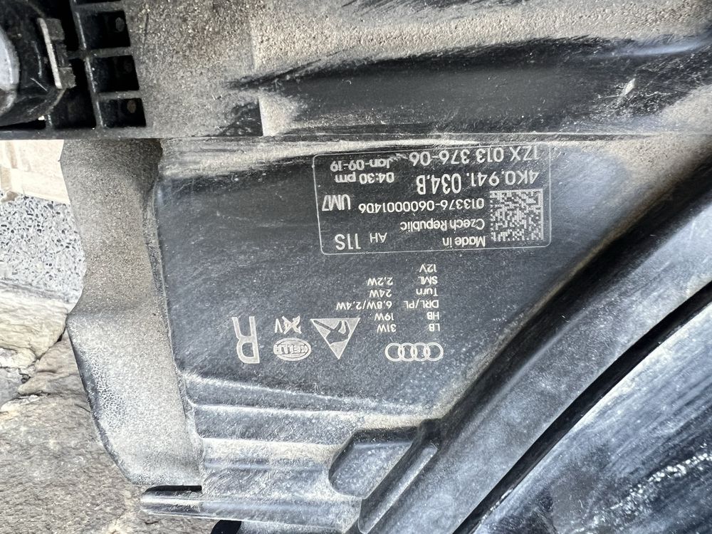 Фар audi A6 C8 оборудван