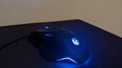 Silver chrest 4000 dpi 1000 hz gaming mouse german black with blue rgb