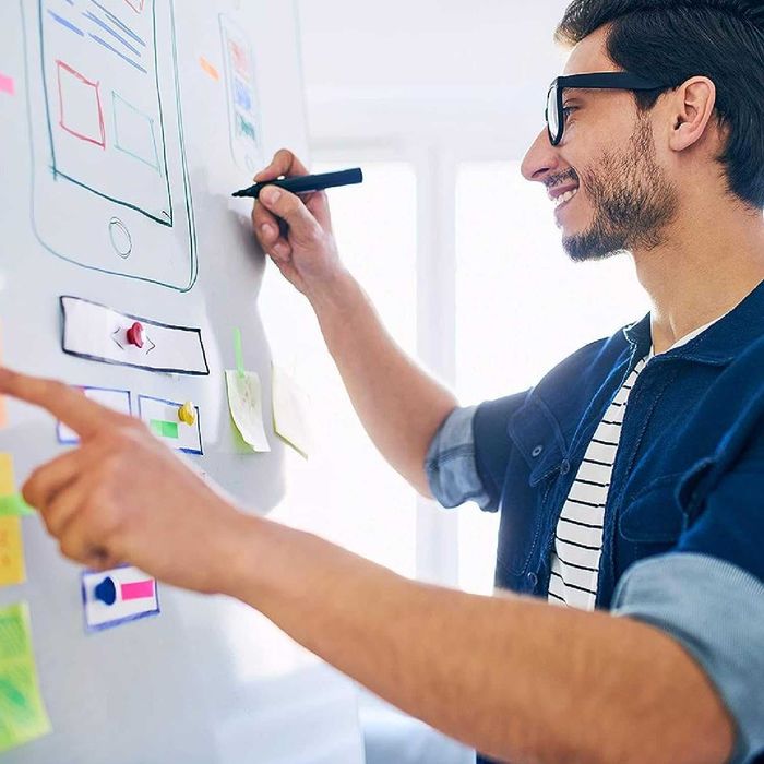 Tabla magnetica cu markere colorate magneti burete whiteboard 60x40 cm