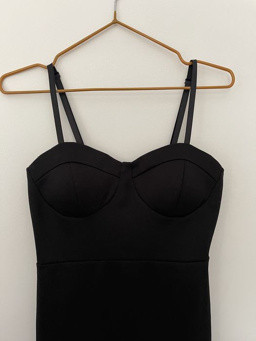 Платье карандаш, черный сарафан s/m