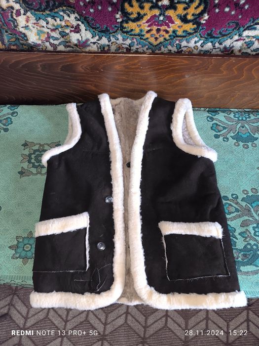 Безрукавка зимняя искусственный мех мужская